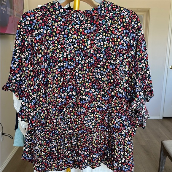 Maeve by ANTHROPOLOGIE Multicolor Floral Blouse - Picture 4 of 6